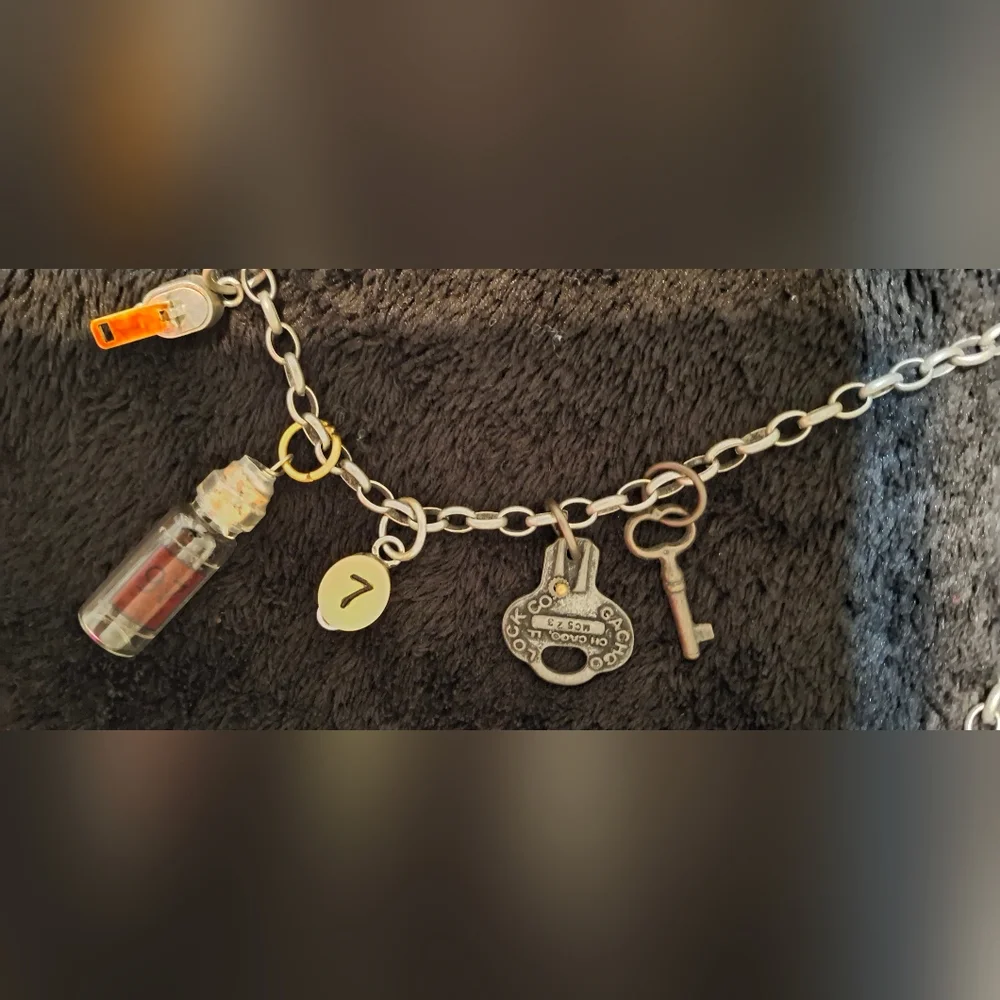 Charm necklace womens mens goth whymsygoth‎ witchy rave fairygoth punk grunge